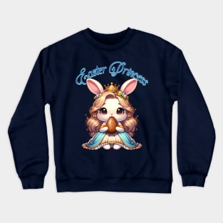 Cute Easter Bunny Princess Crewneck Sweatshirt